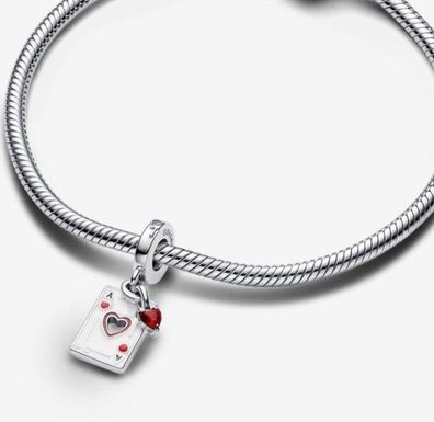 Disney Villains Herzkönigin Doppelter Charm-Anhänger Kutsche kompatibel mit Pandora