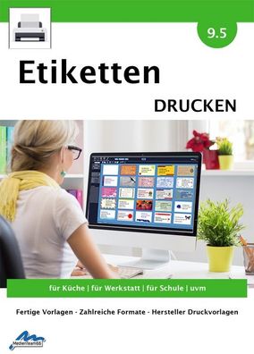 Etiketten Drucken 9.5 - Labels - Ordner - Cliparts uvm. - PC Download Version