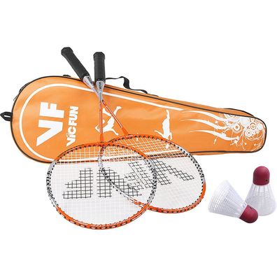 Vicfun Badminton Set Hobby B XT 1.6 | Badmintonschläger Badmintonball Federball