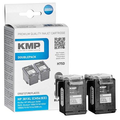 KMP 1719,4021 KMP H75D Tintenpatrone sw DP kompatibel mit HP CH 563 EE