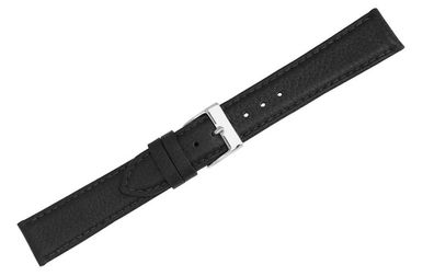 Herzog Kalb Classic > Uhrenarmband schwarz > Leder genarbt Verlauf