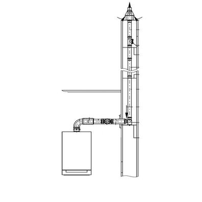 Viessmann Paket Abgassystem PP D60 D80 Schacht, f. raumluftunabhängigen Betrieb