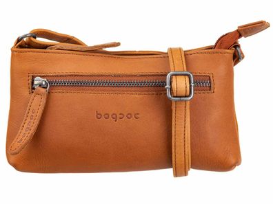 Bagsac Damen Leder Reißverschlusstasche B488003 - Farben: braun