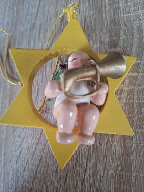 Engel mit Trompete Firma Wendt & Kühn Christbaumschmuck