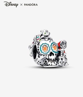 Pandora Disney Pixar Coco Miguel & Dante Glow-in-the-dark Totenkopf Charm