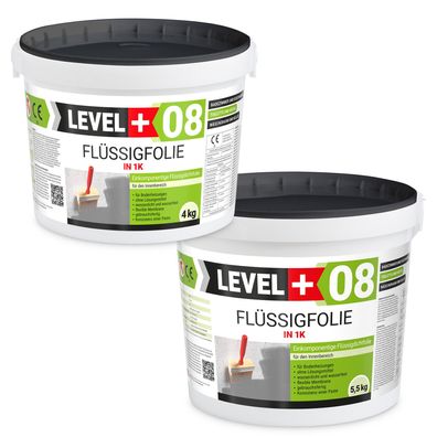 Flüssigfolie in 1K 9,5Kg Dichtfolie Abdichtfolie Abdichtung Bad Dusche Küche L + 08