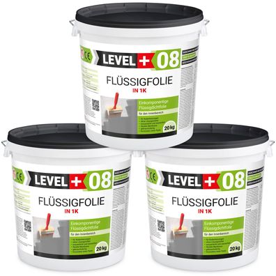 Flüssigfolie in 1K 60Kg Dichtfolie Abdichtfolie Abdichtung Bad Dusche Küche L+08