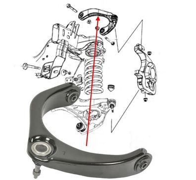 Querlenker oben links RAM 1500 Bj:06-08 2WD & 4WD