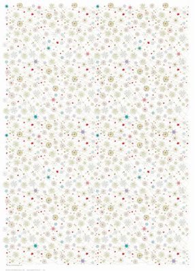 Turnowsky 01 123 Weihnachts-Geschenkpapier Kristalle, 50x70cm