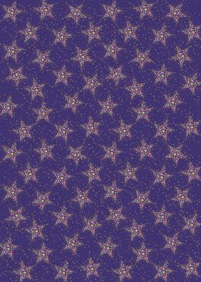 Turnowsky 01 120 Weihnachts-Geschenkpapier Sterne, 50x70cm