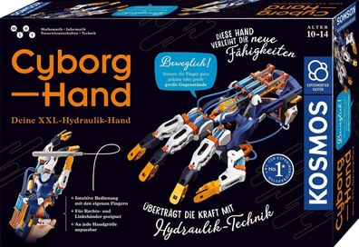 KOSMOS Cyborg-Hand - Hydraulische XXL-Roboterhand, verstellbar, ab 10 Jahren