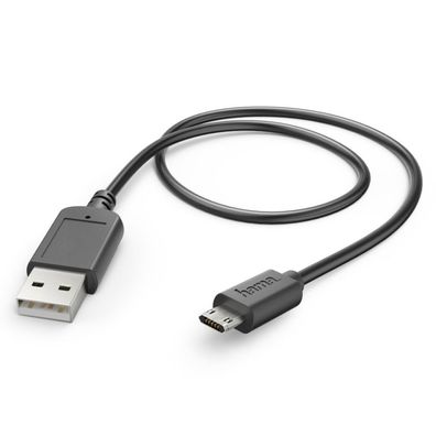 Hama MicroUSB LadeKabel DatenKabel 1,4m für Handy Smartphone Tablet PC PS4