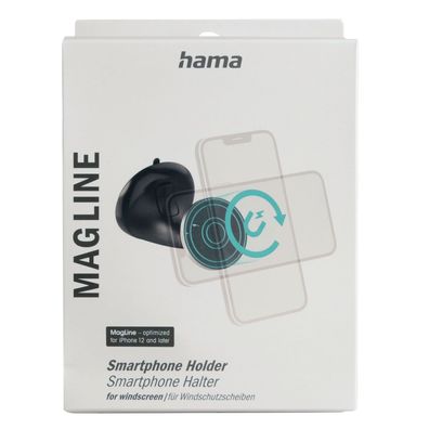 Hama Handy-Halterung Magnet Halter Saugnapf für Apple MagSafe iPhone 16 15 14 13