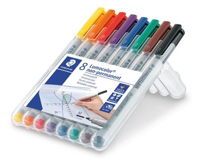 Staedtler® 315 WP8 Feinschreiber Universalstift Lumocolor® - non-permanent, M, 8