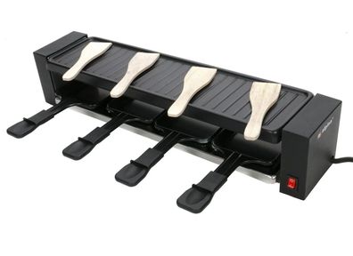 JUNG ALPINA Raclette-Grill/Steingrill für 4 Personen, Partygrill, zum Grillen