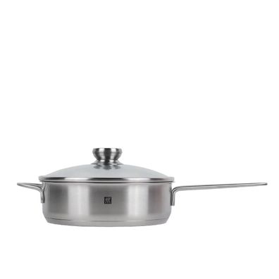 Zwilling Twin Nova Sauteuse 24cm mit Deckel, 2,4 Liter Schmortopf mit Deckel