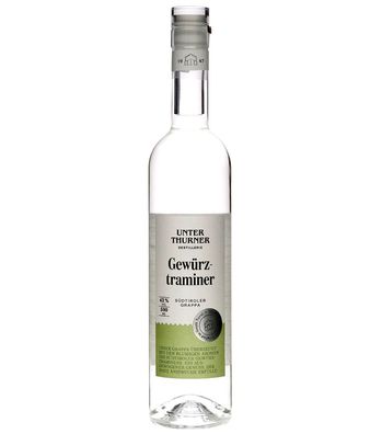 Unterthurner Grappa Gewürztraminer (42 % vol., 0,5 Liter) (42 % vol., hide)