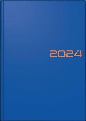 2024 Brunnen Buchkalender A5 blau