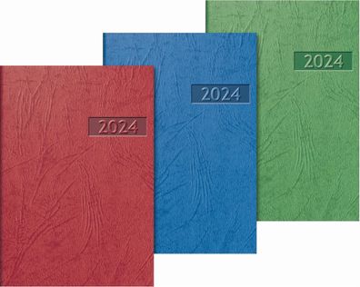 2024 Brunnen Taschenkalender7x10cm sort 2S/1W