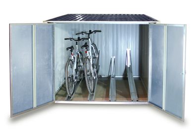 Tepro 7165 Fahrradbox Fahrradgarage für bis zu 4 Fahrräder