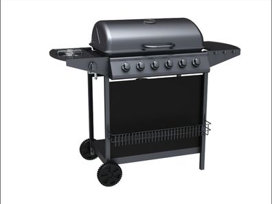 Tepro 3309 Gasgrill Hampton 6 Brenner mit Seitenkocher