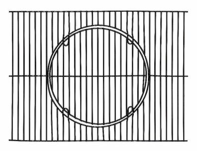 Tepro 8246N Universal Guss-Grillrost-Set mit Rost-in-Rost-System