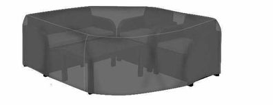 Tepro 8130 Universal Abdeckhaube - Loungegruppe klein, schwarz