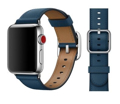 Original Apple Classic Buckle Armband 38/40/41mm MQV02ZM/A Cosmos Blue 4. Gen
