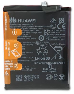 Original Huawei HB466483EEW Akku Für P40 Lite / /ova 7 Pro / nova 7SE Youth