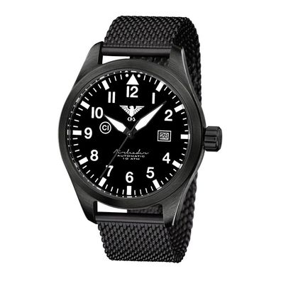 KHS - KHS. Airbsabla. MB - Armbanduhr - Automatik - Airleader Black Steel - Herren