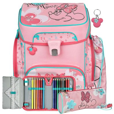 Scooli Easy Fit Schulrucksack Set Minni Mouse, Minni Mouse, Mädchen