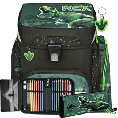 Scooli Easy Fit Schulrucksack Set Jurassic World, Jurassic World, Mädchen