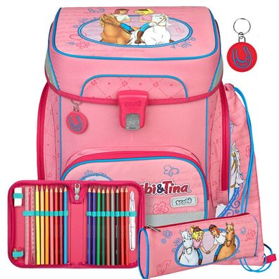 Scooli Easy Fit Schulrucksack Set Bibi & Tina, Bibi & Tina, Mädchen