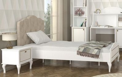 Jugendzimmer Set Bett Nachttisch Moderne Möbel Schlafzimmer Stil 2Tlg