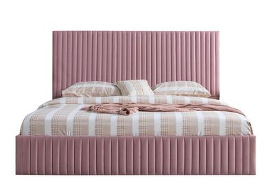 Modernes Polsterbett Bett Betten Ehebett Bettgestell Doppelbett 180X200 Rosa