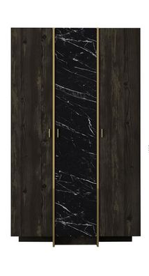 Kleiderschrank Schlafzimmer Moderne Möbel Schwarz Holz Luxus Design
