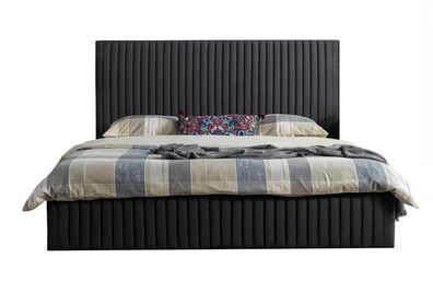 Schlafzimmer Möbel Nachttisch 2X Nachttisch Bett Komplett Schwarz Set 3Tlg