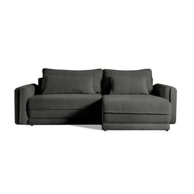 BETTSO MASIVO Ecksofa mit bequemem Sitz Schwarz