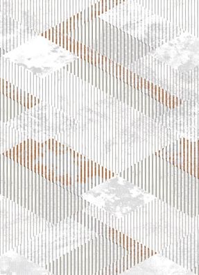 Teppich Kurz Flor Geometrisches Muster Wohnzimmer Flur Foyer Beige Braun