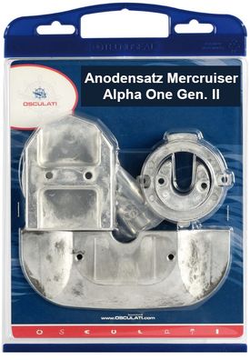 Anoden-Set Mercruiser Alpha One Gen. II Zink - Aluminium - Magnesium