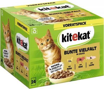 KiteKat MultiPack Bunte Vielfalt Sauce 24x85gP