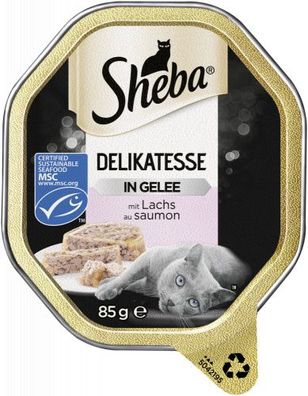 Sheba Delikate. Gelee Lachs 85gS