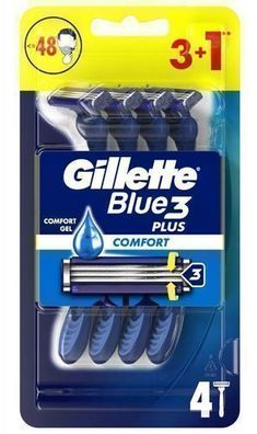 Gillette Blue 3 Comfort Plus, 3 + 1 Stück