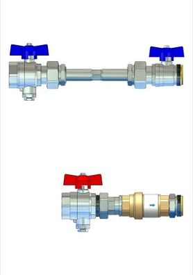 strawa Anschlussgarnitur e-class AG 1" WMZ-2F-VSB20 variabel