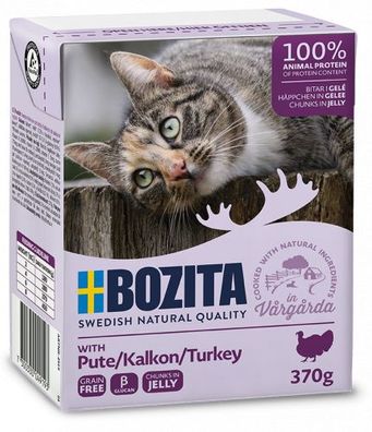 Bozita Cat Häpp. Gel. Pute 370gT