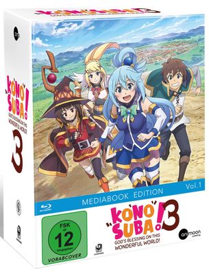 KonoSuba - Staffel 3 - Vol.1 + Sammelschuber - Limited Edition - Blu-Ray - NEU