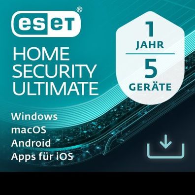 ESET HOME Security Ultimate 5 -Geräte / 1-Jahr / Deutsch / KEY (ESD)