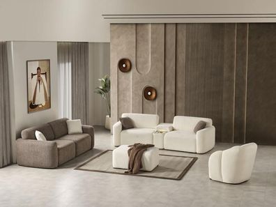 Sofa-Set Sofagarnitur Relaxgarnitur Lounge Polster Sitzgruppe Sofa Couch 3Tlg
