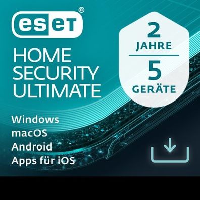 ESET HOME Security Ultimate 5 -Geräte / 2-Jahre / Deutsch / KEY (ESD)