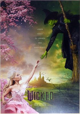 Wicked - Original Kinoplakat A1 - Teasermotiv -Cynthia Erivo Ariana Grande-Filmposter